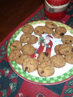 Una foto de Galletas de arándaros y chocolate