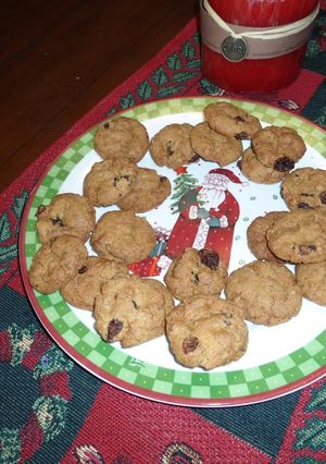 Una foto de Galletas de arándaros y chocolate
