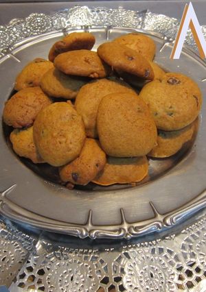 Una foto de Galletas de naranja y chocolate