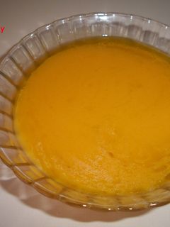 Una foto de Crema de calabaza al curry de Madras