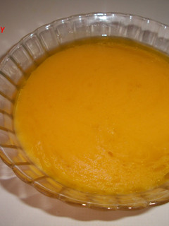 Una foto de Crema de calabaza al curry de Madras