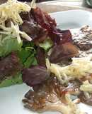 Ensalada de setas con vinagreta de semillas