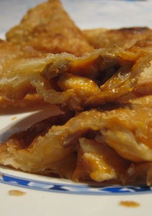 Una foto de Empanadillas de pollo y champiñones