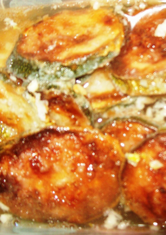 Una foto de Calabacín frito con ajo