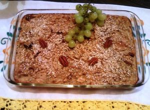 Una foto de Budin de varios panes con manzana