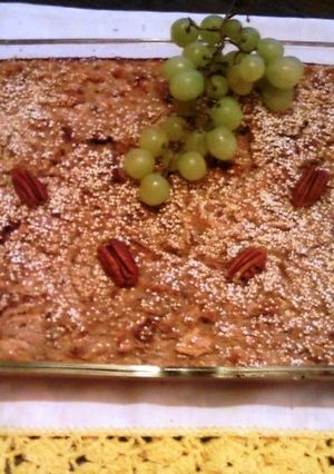 Una foto de Budin de varios panes con manzana