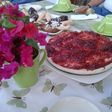 Tarta de cuajada y galletas