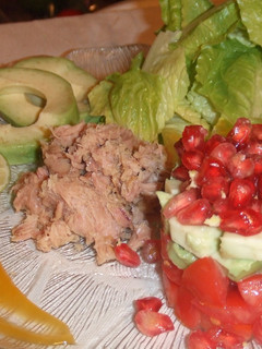 Una foto de Ensalada de otoño con salsa de mango