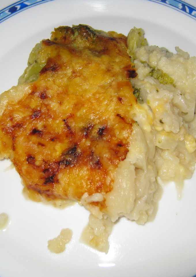 Una foto de Coliflor con bechamel al horno
