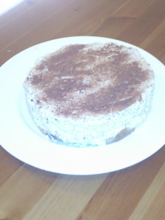 Una foto de Tarta de queso de baileys y chocolate