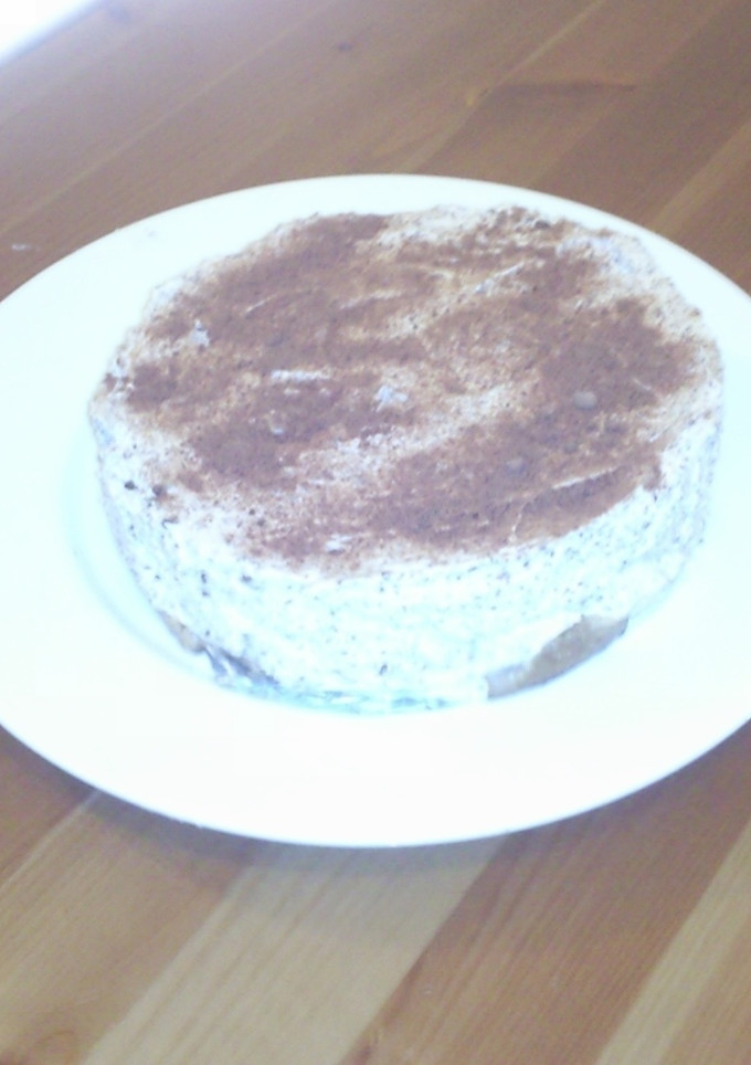 Una foto de Tarta de queso de baileys y chocolate