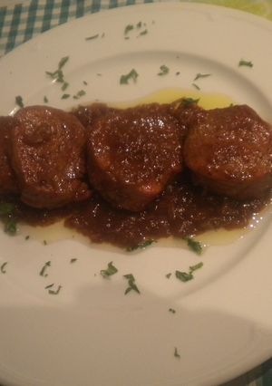 Una foto de Solomillo de cerdo caramilizado con coca cola