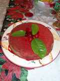 Pastel cubierto de gelatina
