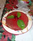 Pastel cubierto de gelatina