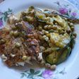 Pescado con zapallitos y crema