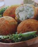 Arancini rellenos de mozzarella