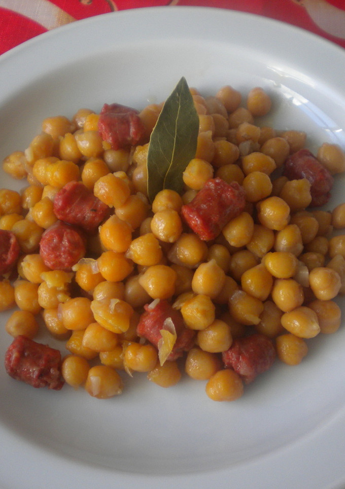 Una foto de Garbanzos con chorizo