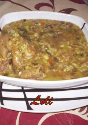 Una foto de Arroz en fesols y naps