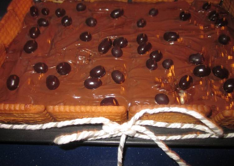 Tarta de galletas con Nocilla