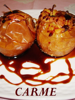 Una foto de Manzanas asadas deliciosas