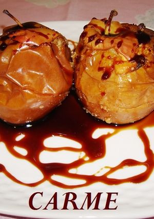 Una foto de Manzanas asadas deliciosas