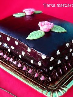 Una foto de Tarta de mascarpone y trufa