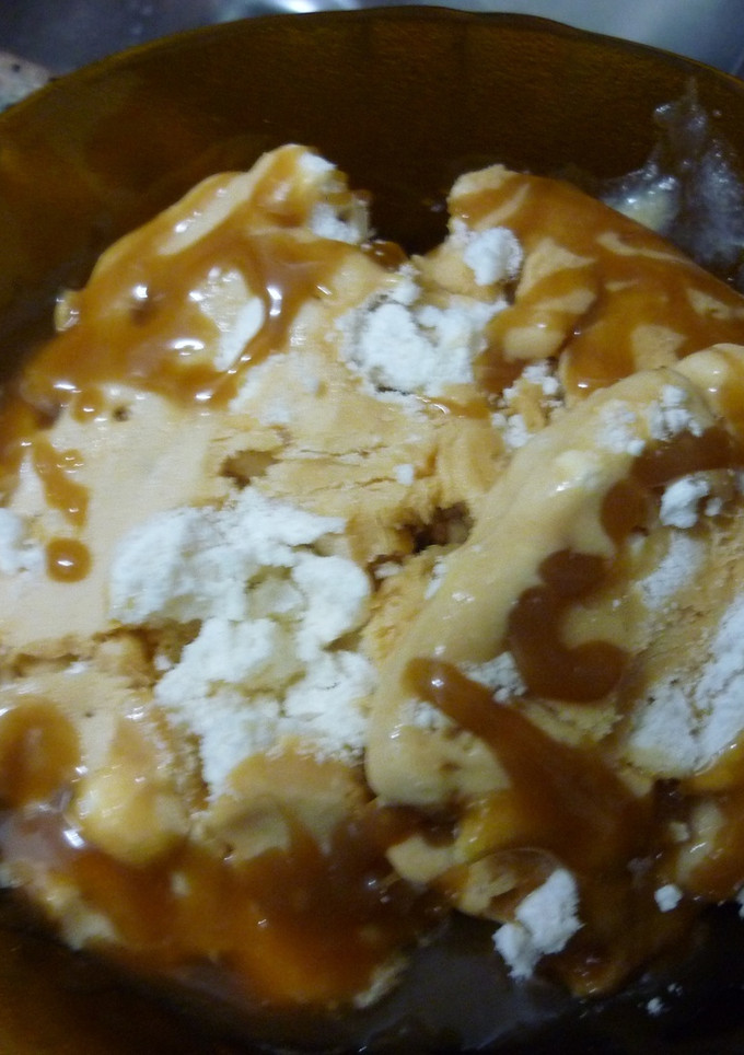 Una foto de Helado de dulce de leche merengado