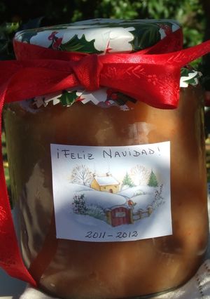 Una foto de Compota navideña para regalar
