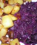 Col roja con manzana