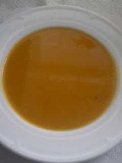 Una foto de Crema de calabaza al cava