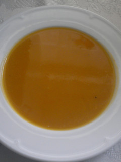 Una foto de Crema de calabaza al cava