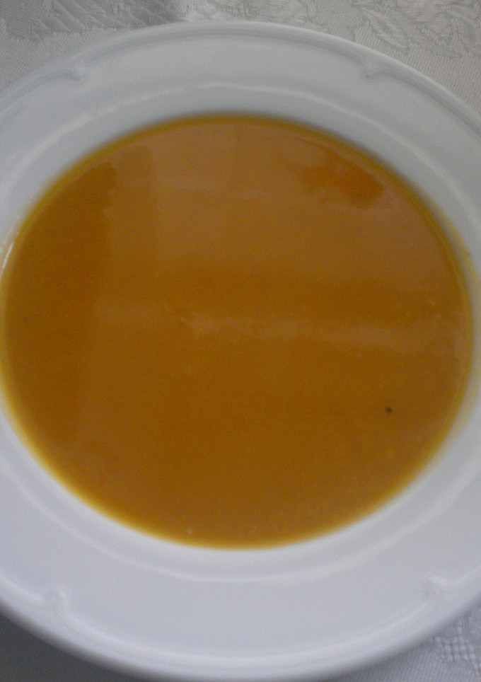 Una foto de Crema de calabaza al cava