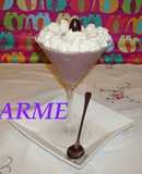 Mousse de uvas negras y requesón