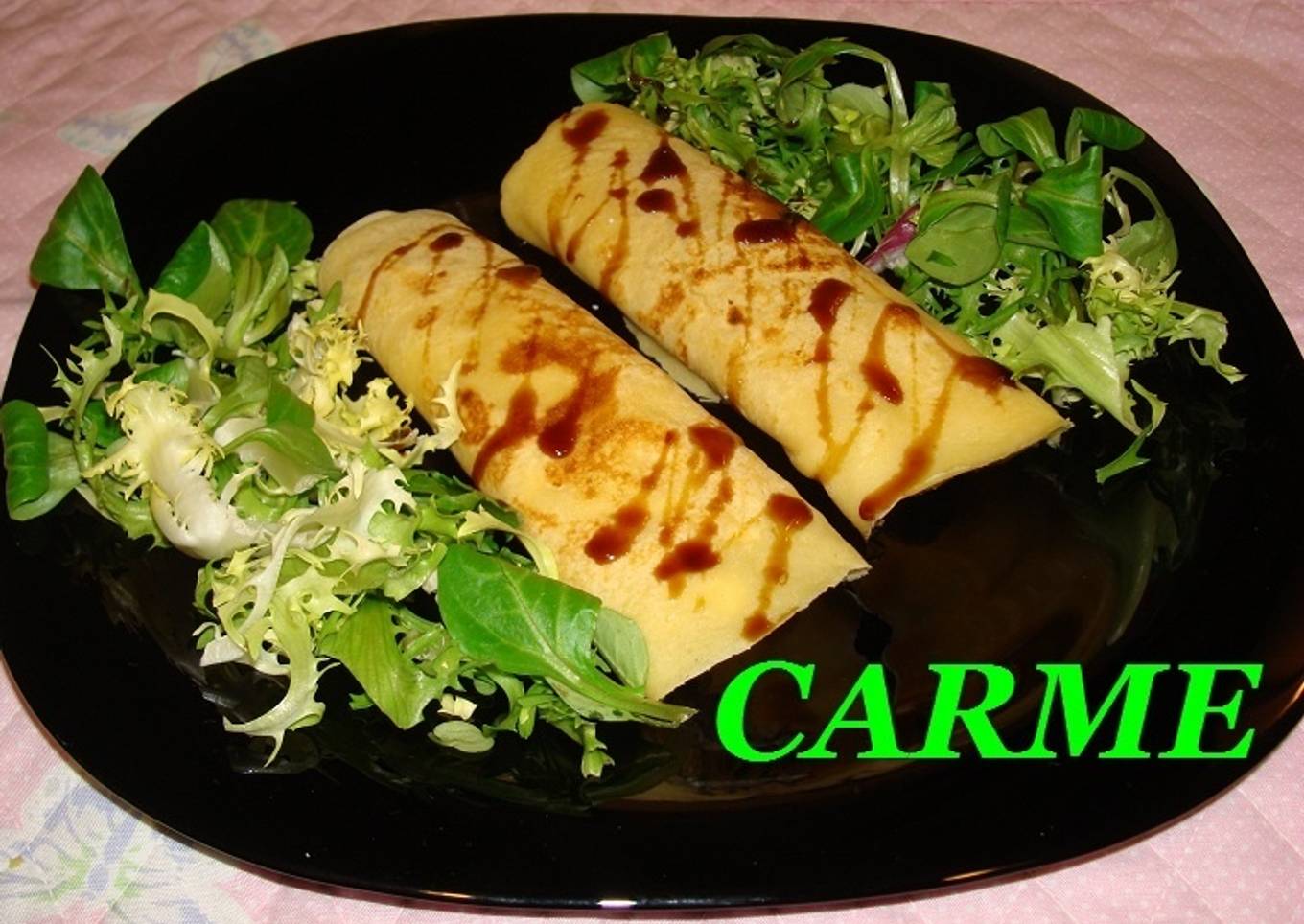 Crêpes de requesón y nueces<br />
