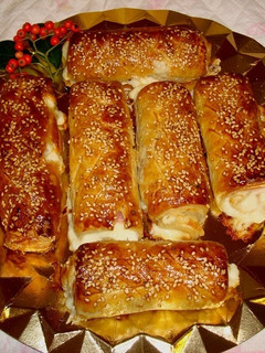 Una foto de Hojaldres de queso y beicon