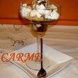 Postre de café y helado