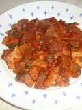 Esclatasangs, magro y carne picada de cerdo con tomate