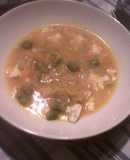 Sopa de verduras y miso