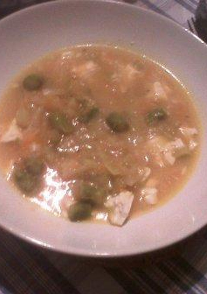 Una foto de Sopa de verduras y miso