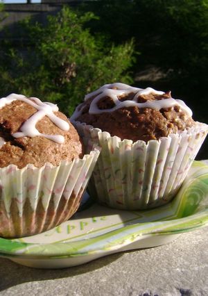 Una foto de Muffins integrales con almendras