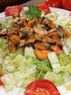 Una foto de Ensalada de mejillones con vinagreta de mostaza