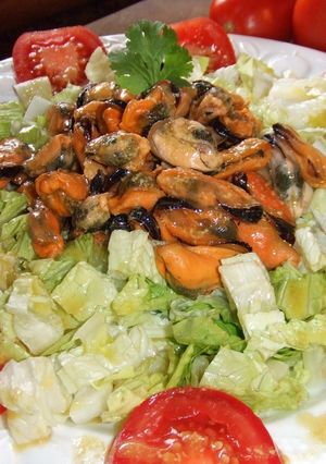 Una foto de Ensalada de mejillones con vinagreta de mostaza