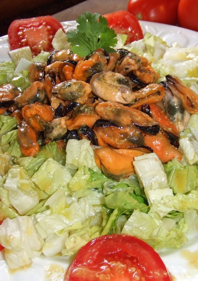 Una foto de Ensalada de mejillones con vinagreta de mostaza