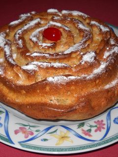 Una foto de Bizcocho flor de calabacín