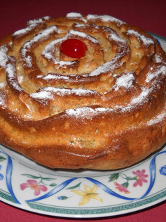 Una foto de Bizcocho flor de calabacín