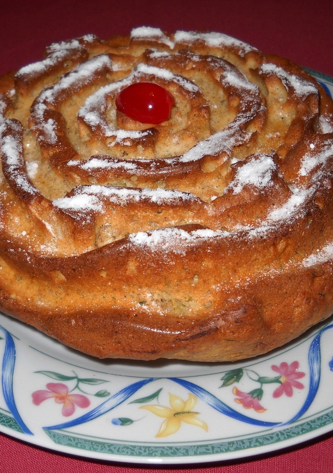 Una foto de Bizcocho flor de calabacín