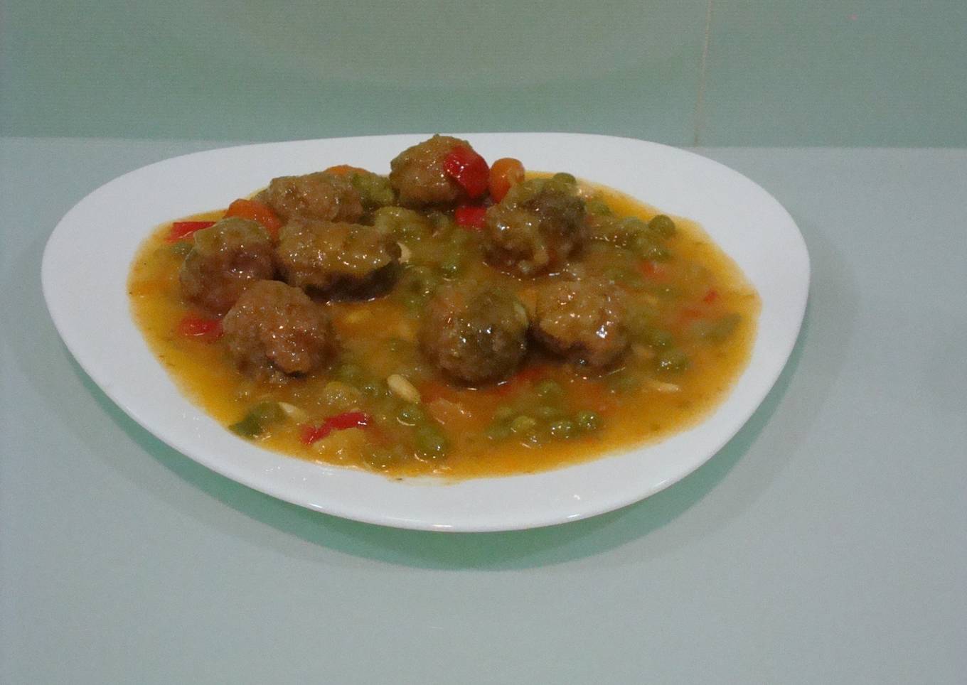 Albóndigas a la jardinera