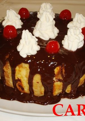 Una foto de Charlota de turrón