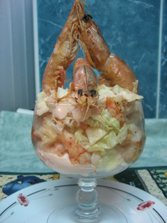 Una foto de Cóctel de gambas