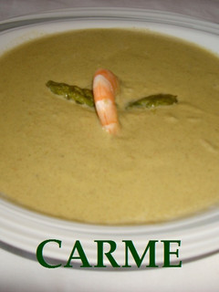 Una foto de Crema trigueros con marisco